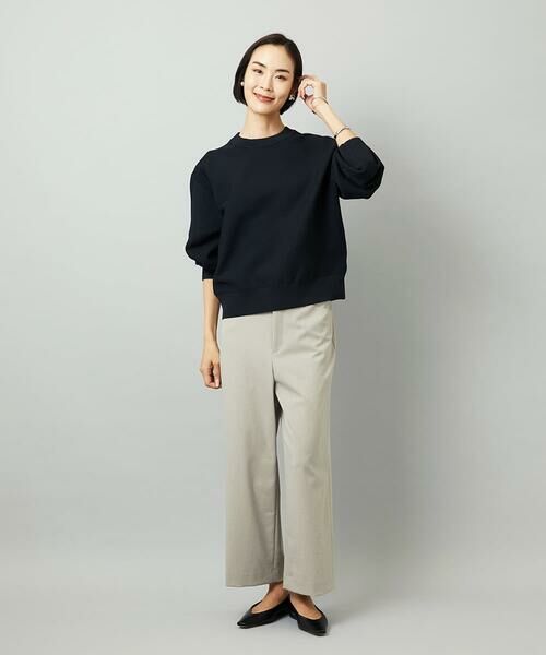 MICHEL KLEIN / ミッシェルクラン その他パンツ | ツイルストレッチワイドパンツ | 詳細16