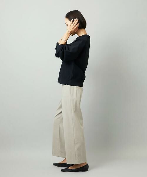 MICHEL KLEIN / ミッシェルクラン その他パンツ | ツイルストレッチワイドパンツ | 詳細18