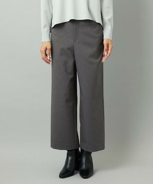 MICHEL KLEIN / ミッシェルクラン その他パンツ | ツイルストレッチワイドパンツ | 詳細2