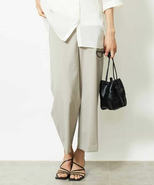 MICHEL KLEIN / ミッシェルクラン その他パンツ | ツイルストレッチワイドパンツ | 詳細23