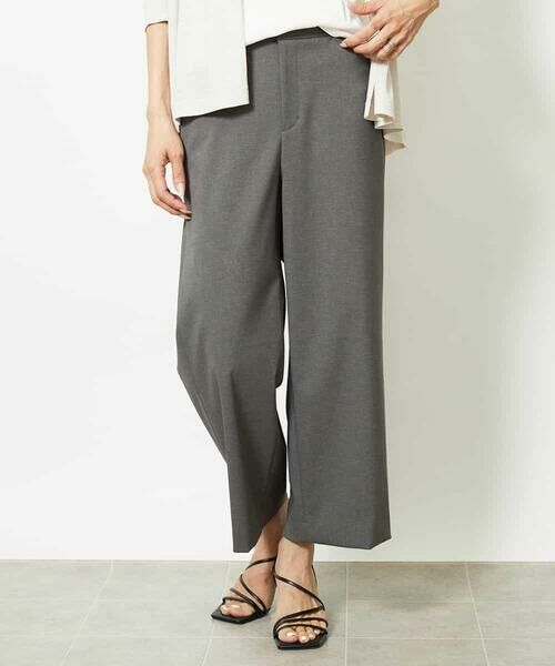 MICHEL KLEIN / ミッシェルクラン その他パンツ | ツイルストレッチワイドパンツ | 詳細6