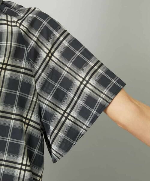 MICHEL KLEIN / ミッシェルクラン シャツ・ブラウス | [セットアップ対応]ギャザーブラウス　シアーチェック柄 | 詳細10