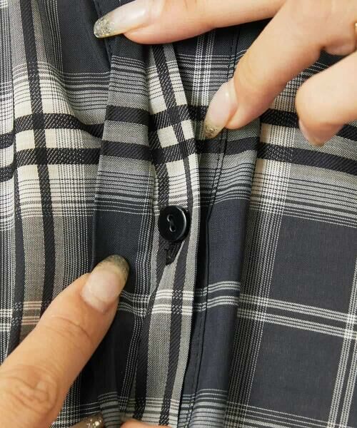 MICHEL KLEIN / ミッシェルクラン シャツ・ブラウス | [セットアップ対応]ギャザーブラウス　シアーチェック柄 | 詳細12