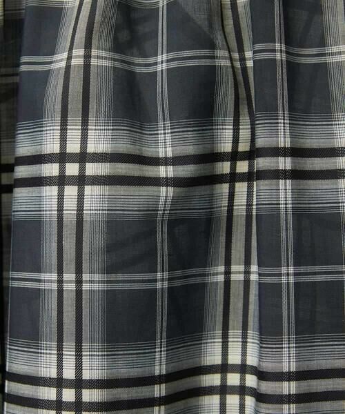 MICHEL KLEIN / ミッシェルクラン シャツ・ブラウス | [セットアップ対応]ギャザーブラウス　シアーチェック柄 | 詳細13