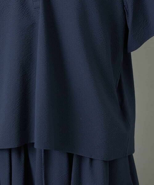 MICHEL KLEIN / ミッシェルクラン シャツ・ブラウス | [セットアップ対応]ギャザーブラウス　サッカー無地 | 詳細17