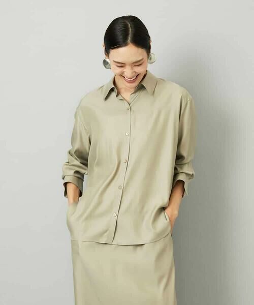 MICHEL KLEIN / ミッシェルクラン シャツ・ブラウス | [セットアップ対応]とろみシャツ | 詳細19