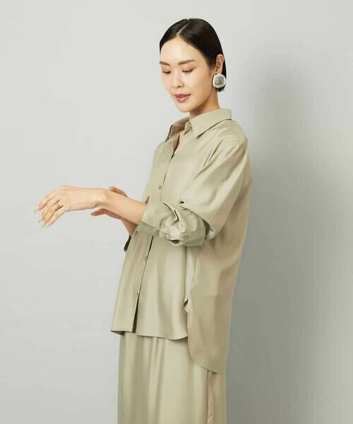 MICHEL KLEIN / ミッシェルクラン シャツ・ブラウス | [セットアップ対応]とろみシャツ | 詳細20