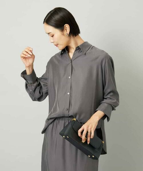 MICHEL KLEIN / ミッシェルクラン シャツ・ブラウス | [セットアップ対応]とろみシャツ | 詳細3