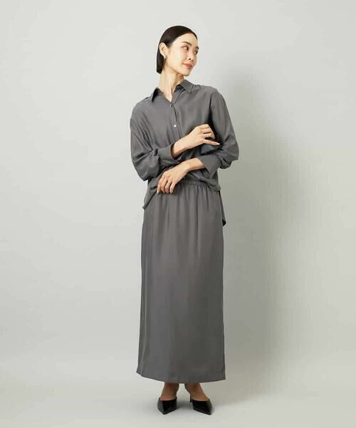 MICHEL KLEIN / ミッシェルクラン シャツ・ブラウス | [セットアップ対応]とろみシャツ | 詳細6