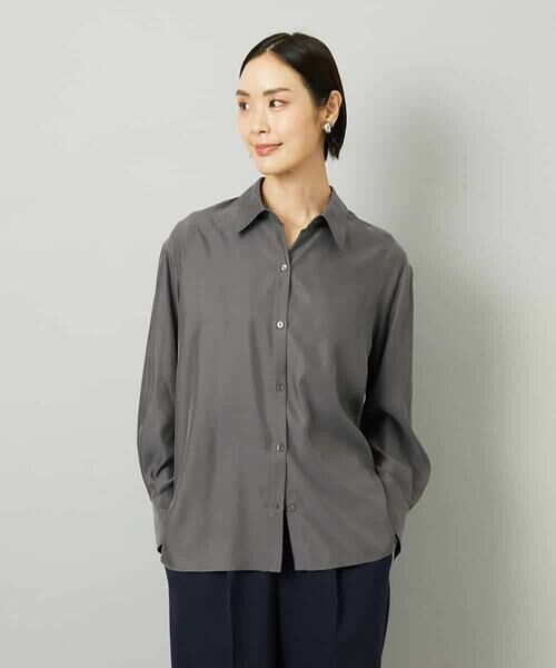 MICHEL KLEIN / ミッシェルクラン シャツ・ブラウス | [セットアップ対応]とろみシャツ | 詳細7