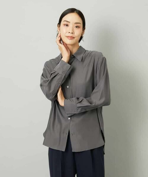 MICHEL KLEIN / ミッシェルクラン シャツ・ブラウス | [セットアップ対応]とろみシャツ | 詳細8