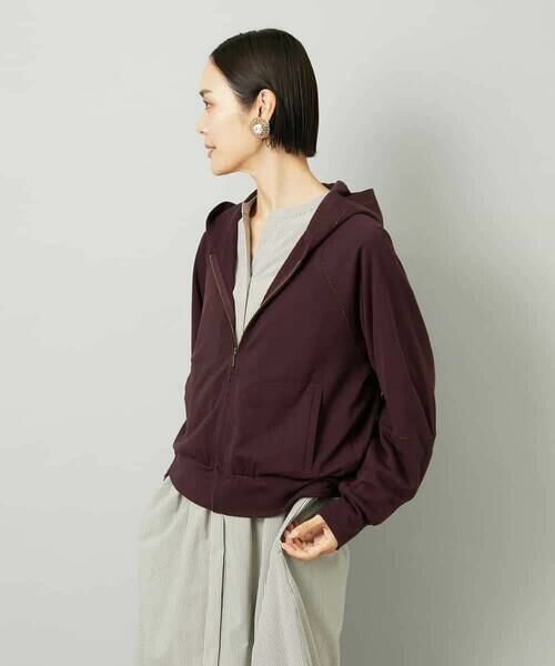 MICHEL KLEIN / ミッシェルクラン パーカー | シアー裏毛アクセントラメパーカー | 詳細10