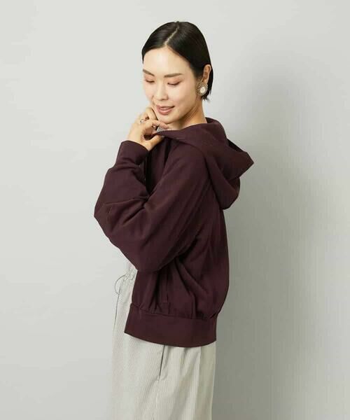 MICHEL KLEIN / ミッシェルクラン パーカー | シアー裏毛アクセントラメパーカー | 詳細11