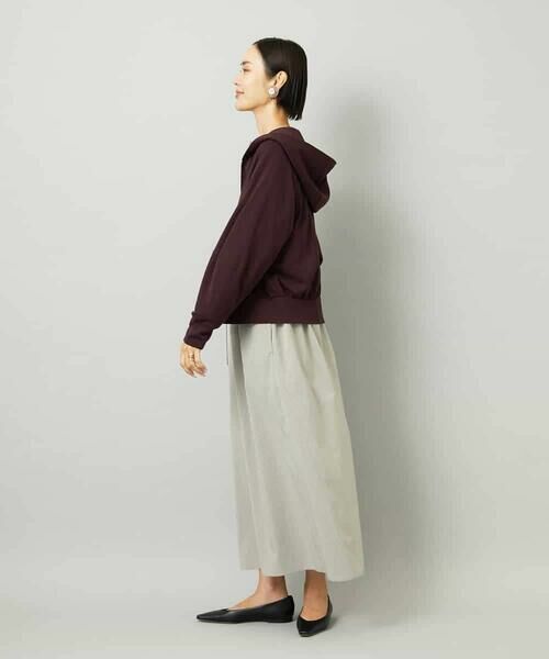 MICHEL KLEIN / ミッシェルクラン パーカー | シアー裏毛アクセントラメパーカー | 詳細17