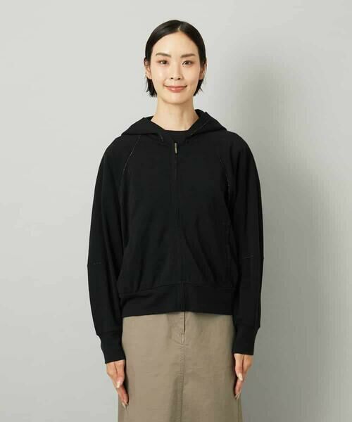 MICHEL KLEIN / ミッシェルクラン パーカー | シアー裏毛アクセントラメパーカー | 詳細18