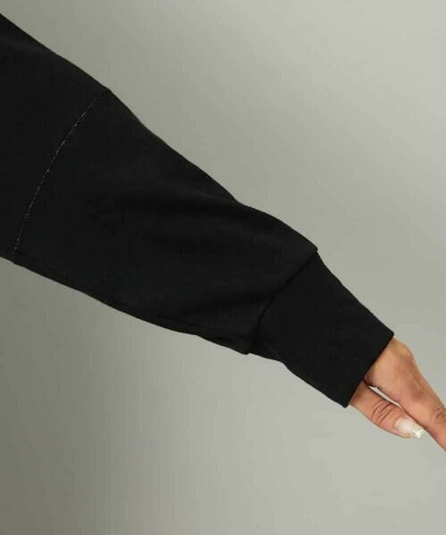 MICHEL KLEIN / ミッシェルクラン パーカー | シアー裏毛アクセントラメパーカー | 詳細23