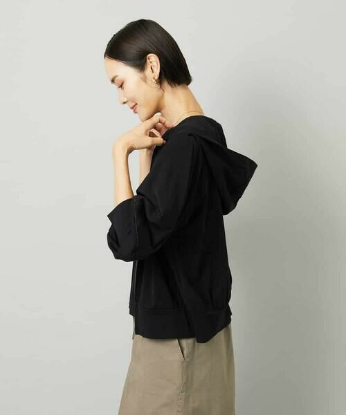 MICHEL KLEIN / ミッシェルクラン パーカー | シアー裏毛アクセントラメパーカー | 詳細3