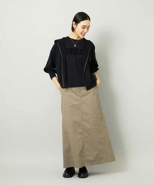 MICHEL KLEIN / ミッシェルクラン パーカー | シアー裏毛アクセントラメパーカー | 詳細5