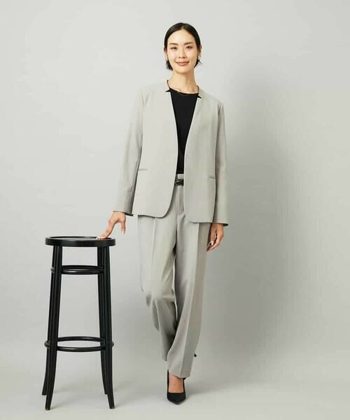 MICHEL KLEIN / ミッシェルクラン ノーカラージャケット | [セットアップ対応]ノーカラージャケット | 詳細12