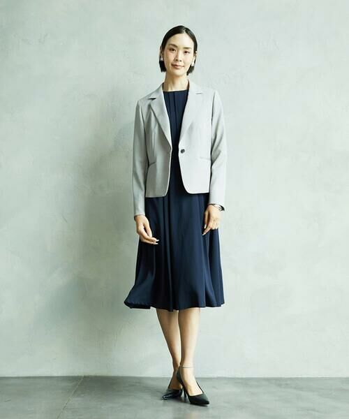 MICHEL KLEIN / ミッシェルクラン ノーカラージャケット | [セットアップ対応]ノーカラージャケット | 詳細16