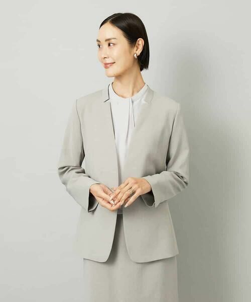 MICHEL KLEIN / ミッシェルクラン ノーカラージャケット | [セットアップ対応]ノーカラージャケット | 詳細18