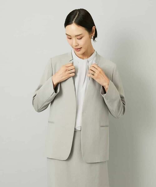 MICHEL KLEIN / ミッシェルクラン ノーカラージャケット | [セットアップ対応]ノーカラージャケット | 詳細19