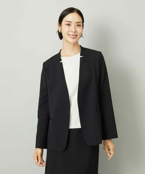 MICHEL KLEIN / ミッシェルクラン ノーカラージャケット | [セットアップ対応]ノーカラージャケット | 詳細25