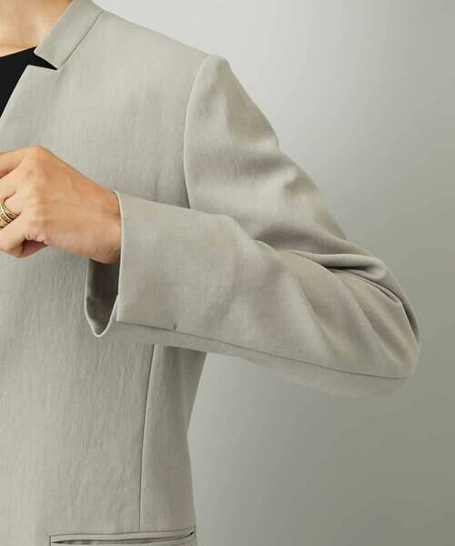 MICHEL KLEIN / ミッシェルクラン ノーカラージャケット | [セットアップ対応]ノーカラージャケット | 詳細3