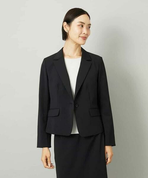 MICHEL KLEIN/ミッシェルクラン [セットアップ対応]テーラードジャケット ブラック S