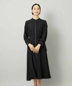 MICHEL KLEIN / ミッシェルクラン ロング・マキシ丈ワンピース | ノーカラーフレアーワンピース