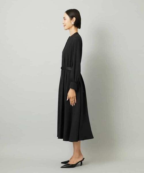 MICHEL KLEIN / ミッシェルクラン ロング・マキシ丈ワンピース | ノーカラーフレアーワンピース | 詳細15