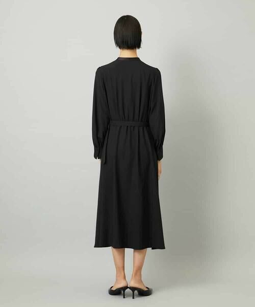 MICHEL KLEIN / ミッシェルクラン ロング・マキシ丈ワンピース | ノーカラーフレアーワンピース | 詳細16