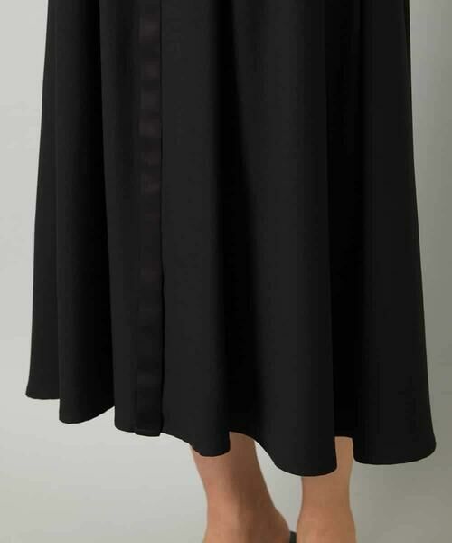 MICHEL KLEIN / ミッシェルクラン ロング・マキシ丈ワンピース | ノーカラーフレアーワンピース | 詳細20