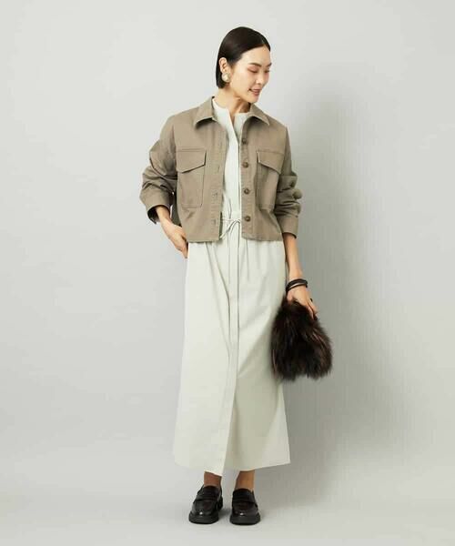 MICHEL KLEIN / ミッシェルクラン ロング・マキシ丈ワンピース | オーバーサイズストライプシャツワンピース | 詳細16