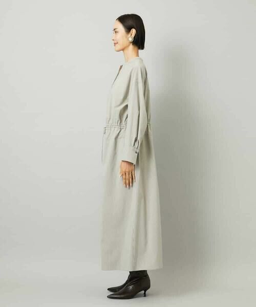 MICHEL KLEIN / ミッシェルクラン ロング・マキシ丈ワンピース | オーバーサイズストライプシャツワンピース | 詳細18