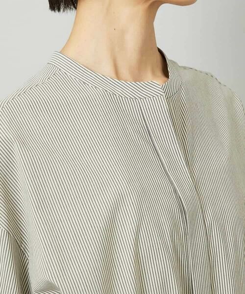 MICHEL KLEIN / ミッシェルクラン ロング・マキシ丈ワンピース | オーバーサイズストライプシャツワンピース | 詳細20