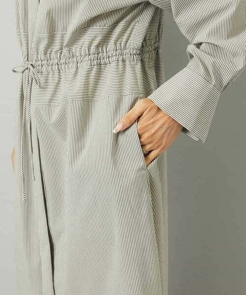 MICHEL KLEIN / ミッシェルクラン ロング・マキシ丈ワンピース | オーバーサイズストライプシャツワンピース | 詳細22