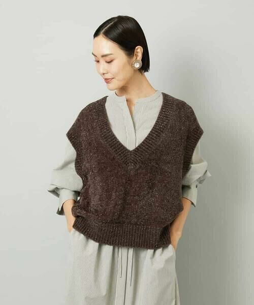 MICHEL KLEIN / ミッシェルクラン ベスト | フェザータッチVネックベスト | 詳細1