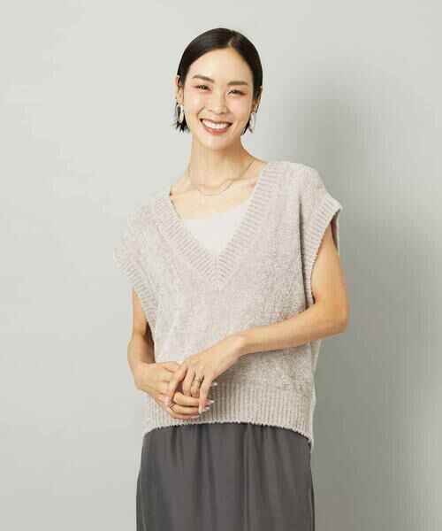 MICHEL KLEIN / ミッシェルクラン ベスト | フェザータッチVネックベスト | 詳細13