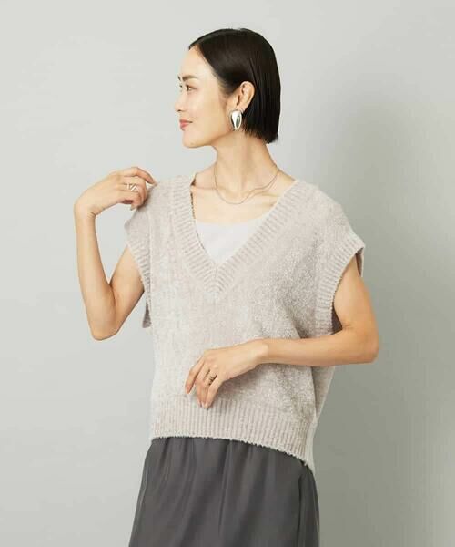 MICHEL KLEIN / ミッシェルクラン ベスト | フェザータッチVネックベスト | 詳細14