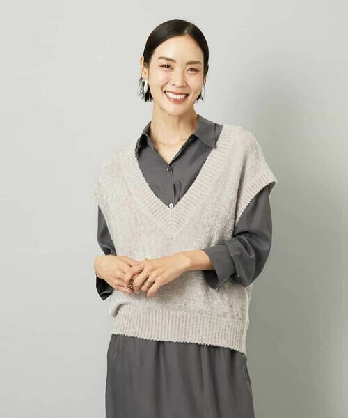 MICHEL KLEIN / ミッシェルクラン ベスト | フェザータッチVネックベスト | 詳細19