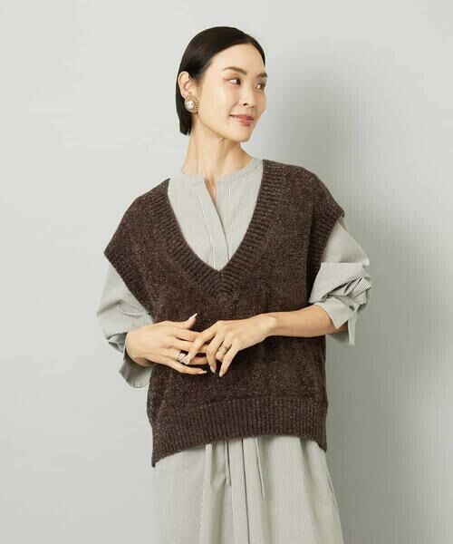 MICHEL KLEIN / ミッシェルクラン ベスト | フェザータッチVネックベスト | 詳細2