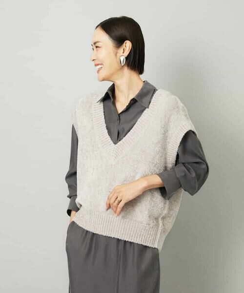 MICHEL KLEIN / ミッシェルクラン ベスト | フェザータッチVネックベスト | 詳細21