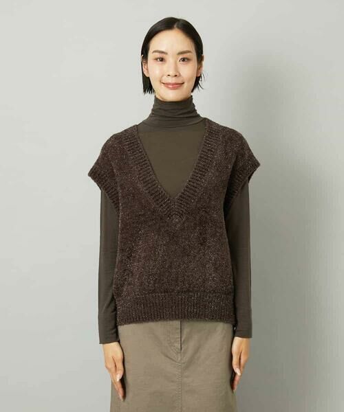 MICHEL KLEIN / ミッシェルクラン ベスト | フェザータッチVネックベスト | 詳細25