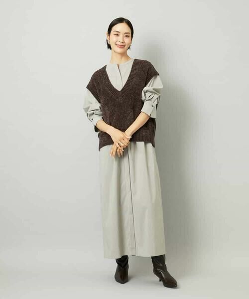 MICHEL KLEIN / ミッシェルクラン ベスト | フェザータッチVネックベスト | 詳細4