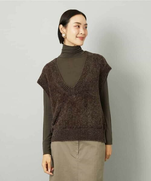 MICHEL KLEIN / ミッシェルクラン ベスト | フェザータッチVネックベスト | 詳細7