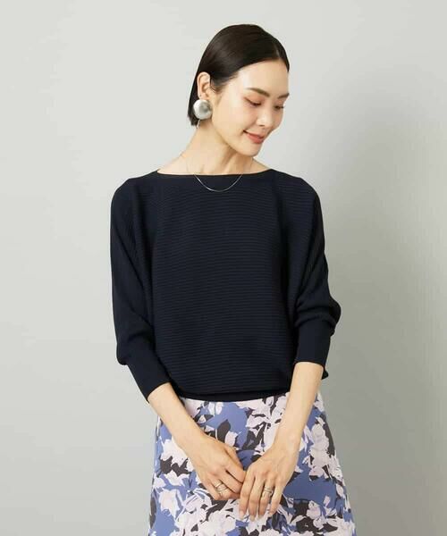 MICHEL KLEIN / ミッシェルクラン ニット・セーター | ［定番人気］ホールガーメント(R)ドルマンスリーブニット（7分袖） | 詳細1