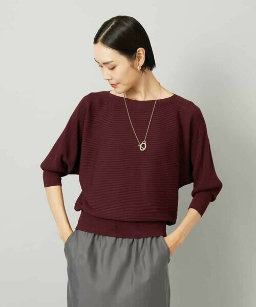 MICHEL KLEIN / ミッシェルクラン ニット・セーター | ［定番人気］ホールガーメント(R)ドルマンスリーブニット（7分袖） | 詳細7