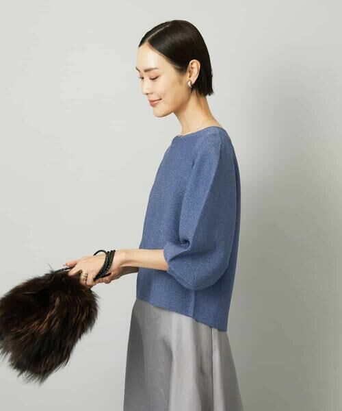 MICHEL KLEIN / ミッシェルクラン ニット・セーター | ホールガーメント(R)ラメニット | 詳細7