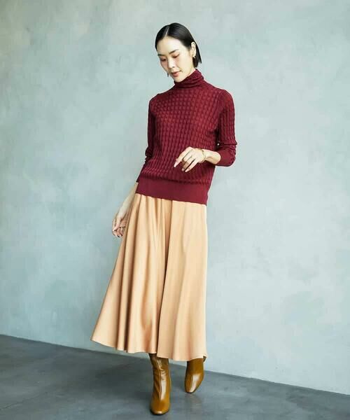 MICHEL KLEIN / ミッシェルクラン ニット・セーター | シアーケーブルハイネックニット | 詳細18